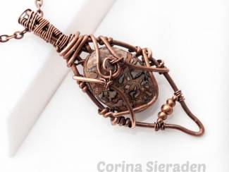 Kettinghangers Hanger met jaspis