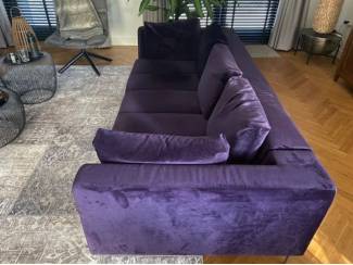Banken | Bankstellen 3,5 zits loungebank, paars velvet