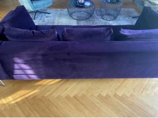 Banken | Bankstellen 3,5 zits loungebank, paars velvet