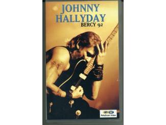 VHS Johnny Hallyday Bercy 92 live concert 24 nrs VHS ZEER MOOI