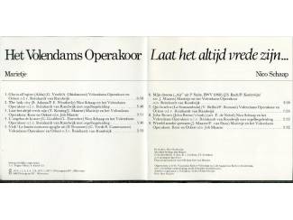 CD Het Volendams Operakoor – Laat Het Altijd Vrede Zijn 9 nrs ZGAN