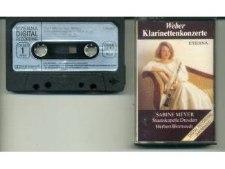Cassettebandjes Weber – Klarinettenkonzerte 7 nrs cassette 1985 ZGAN  Sabine Me