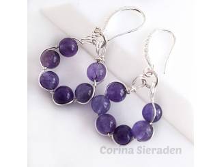 Oorbellen Oorhangers met natuursteen