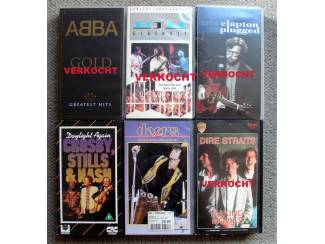 Diverse MUZIEK VHS banden €2,50 per stuk 5 voor €10 MOOI