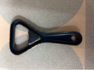 Biermerken Heineken blauw metalen flesopener 8 cm