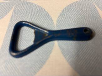 Biermerken Heineken blauw metalen flesopener 8 cm