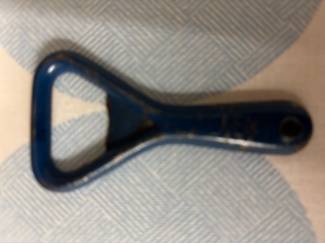 Biermerken Heineken blauw metalen flesopener 8 cm