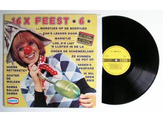 16 X Feest 6 LP 1975 ZEER MOOIE STAAT