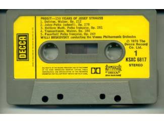 Cassettebandjes Willi Boskovsky – Prosit! 150 Years Of Josef Strauss 10 nrs cas