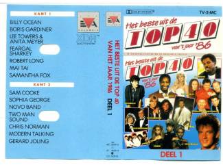 Cassettebandjes Het beste uit de Top 40 van 't jaar '86 14 nrs cassette 1986 ZG