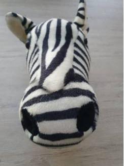 pluche zebrakop