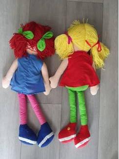 Speelgoed | Poppen en Poppenhuizen 2 stoffen poppen