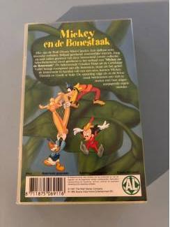 VHS Disney videoband mini classics VHS : Mickey en de bonestaak .