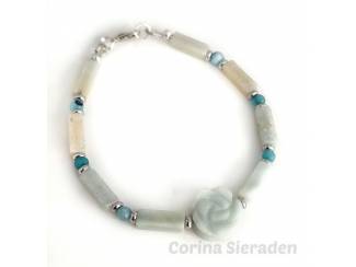 Armbanden Armbandenset van natuursteen