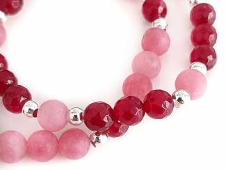 Armbanden Armbandenset van natuursteen