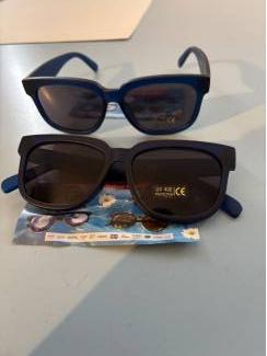 Zonnebril dames heren blauw montuur UV 400 cat 3