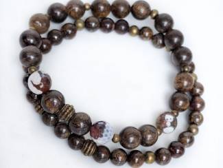 Armbanden Heren armbandenset van natuursteen