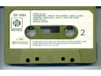 Cassettebandjes Sacha Distel – Love Is All 12 nrs cassette 1976 ZGAN