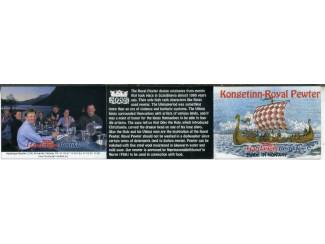 Bestek Konge Tinn vintage Noors 12 delig bestek in doos ZGAN