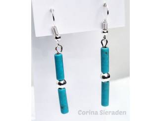 Oorbellen Oorhangers met natuursteen