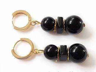 Oorbellen Oorringen met natuursteen