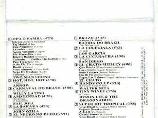 Cassettebandjes Carnaval Tropical 14 nrs cassette 1988 ZGAN