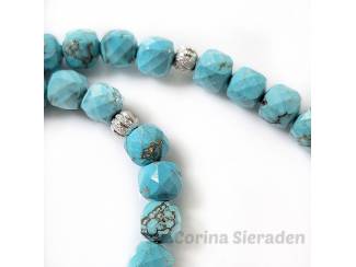 Kettingen Ketting van natuursteen en sterling zilver