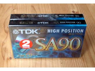 TDK SA- 90EB TYPE II 2 cassettes NIEUW GESEALD