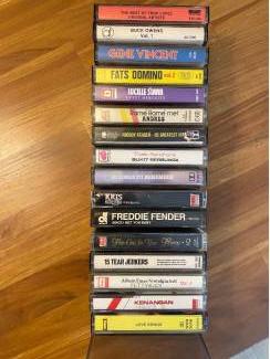 Cassettebandjes 16  cassettebandjes diverse
