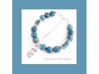 Armband van blue apatiet