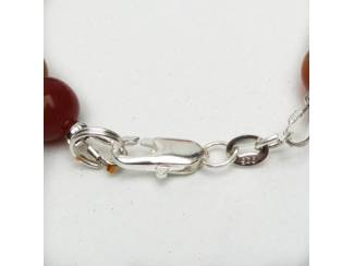 Armbanden Armband van natuursteen en sterling zilver