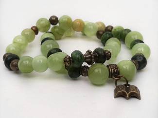 Armbandenset van natuursteen