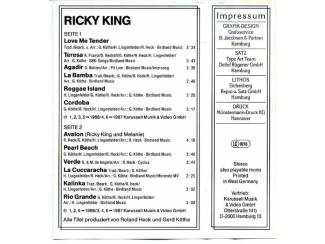 Cassettebandjes Ricky King Stars & Schlager 12 nrs cassette 1990 ZGAN