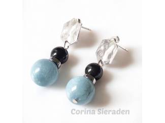 Oorbellen Oorstekers met natuursteen