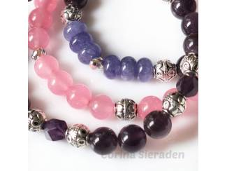 Armbanden Armbandenset van natuursteen