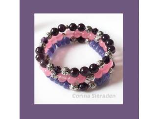 Armbandenset van natuursteen