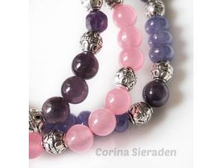 Armbanden Armbandenset van natuursteen