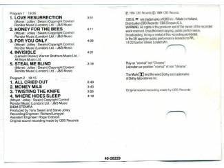 Cassettebandjes Alison Moyet &ndash; Alf 9 nrs cassette 1984 ZGAN