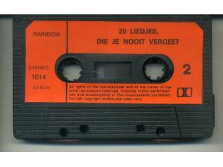Cassettebandjes 20 Liedjes Die Je Nooit Vergeet cassette ZGAN