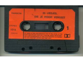 Cassettebandjes 20 Liedjes Die Je Nooit Vergeet cassette ZGAN