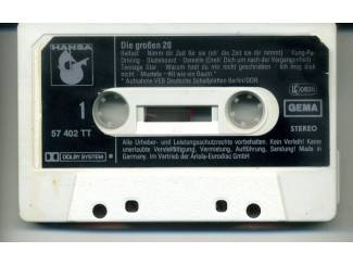 Cassettebandjes Die Grossen 20 Original cassette ZGAN