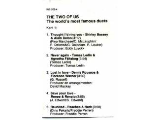 Cassettebandjes The Two Of Us The World's most Famous Duets 12 nrs cassette