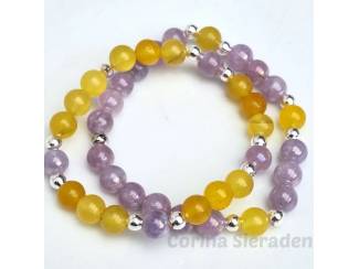 Armbanden Armbandenset van natuursteen