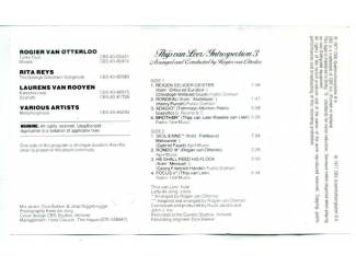 Cassettebandjes Thijs van Leer – Introspection 3 8 nrs cassette 1977 ZGAN