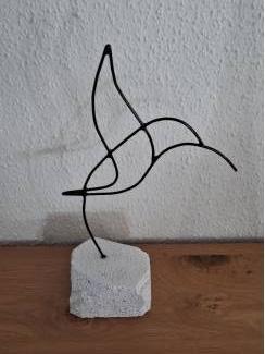 Vogel op steen.