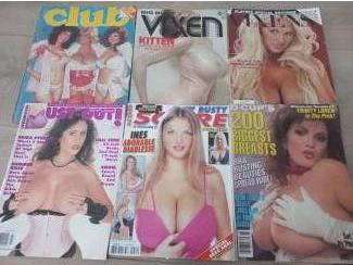 6x Vintage Magazine ; Vixen, Club, Bust Out, Score-  Jaren 80+90