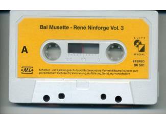 Cassettebandjes Ren&eacute; Ninforge &ndash; Bal Musette Vol. 3 12 nrs cassette 1974 ZGAN