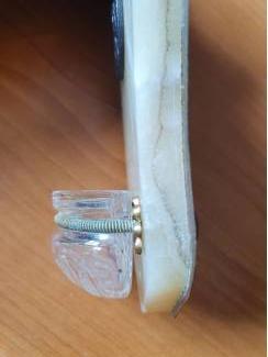 Religie Antieke Franse muurplaquette &ndash; religieus wijwatervat