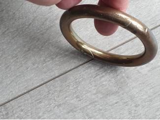 Koper en Zilver Koperen stierenneusring