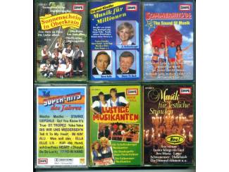Cassettebandjes EUROPA serie diverse cassettes zie foto's &euro;4 per stuk ZGAN